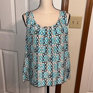 Dana Buchman Printed Tank Top